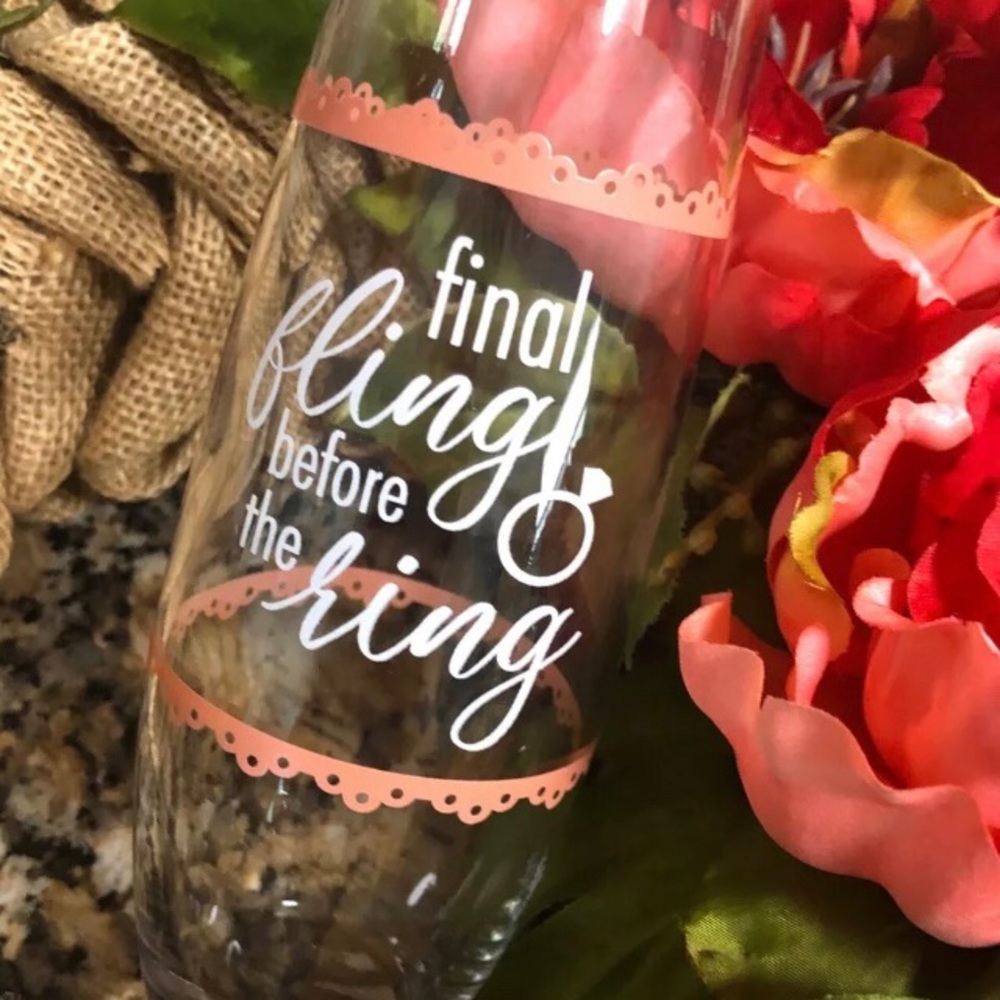 Bride to Be Bachelorette party glass